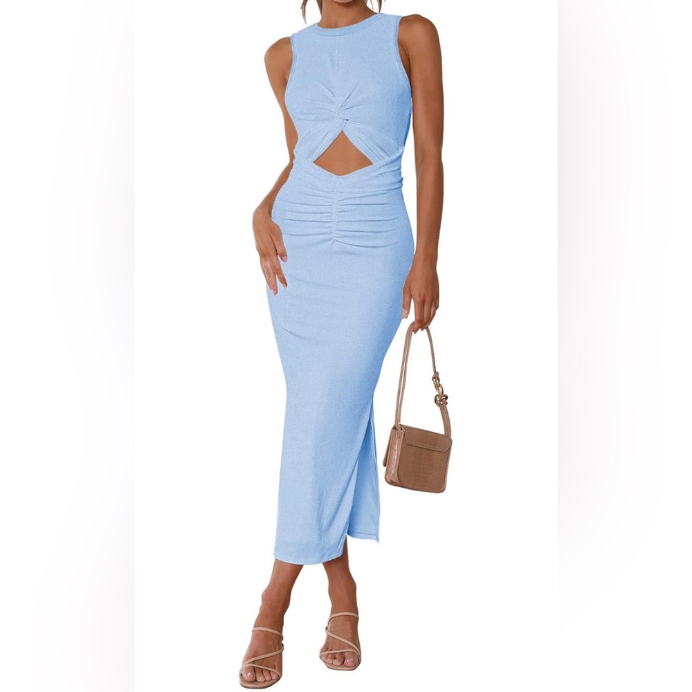 Cutout tie back dress